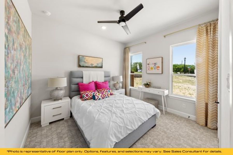 Representative furnished interior of a home built from the The Catalina by Stonefield Homes in The Highlands, Rockwall (Image 82).