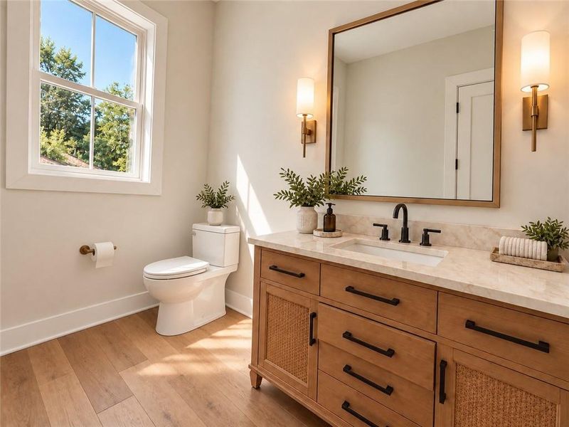 Furnished interior view inside a new home in , Marietta (Image 11).