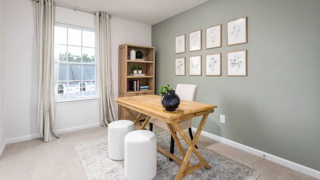 Furnished interior view inside a new home in North Village Townes, Greensboro (Image 22).