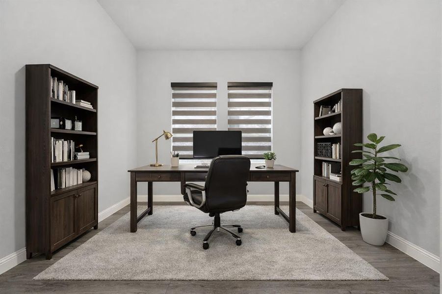 Office - virtually staged