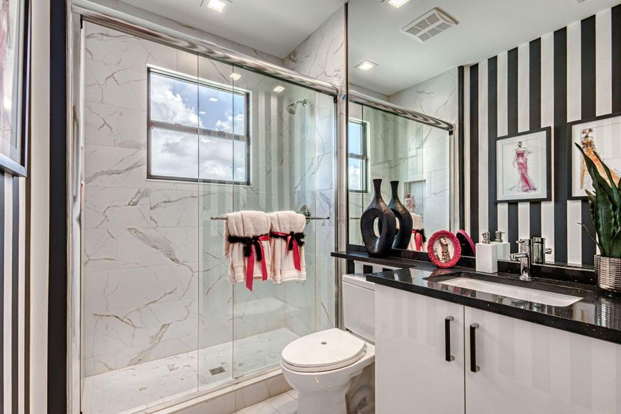 Furnished interior view inside a new home in Apex at Avenir, Palm Beach Gardens (Image 72).