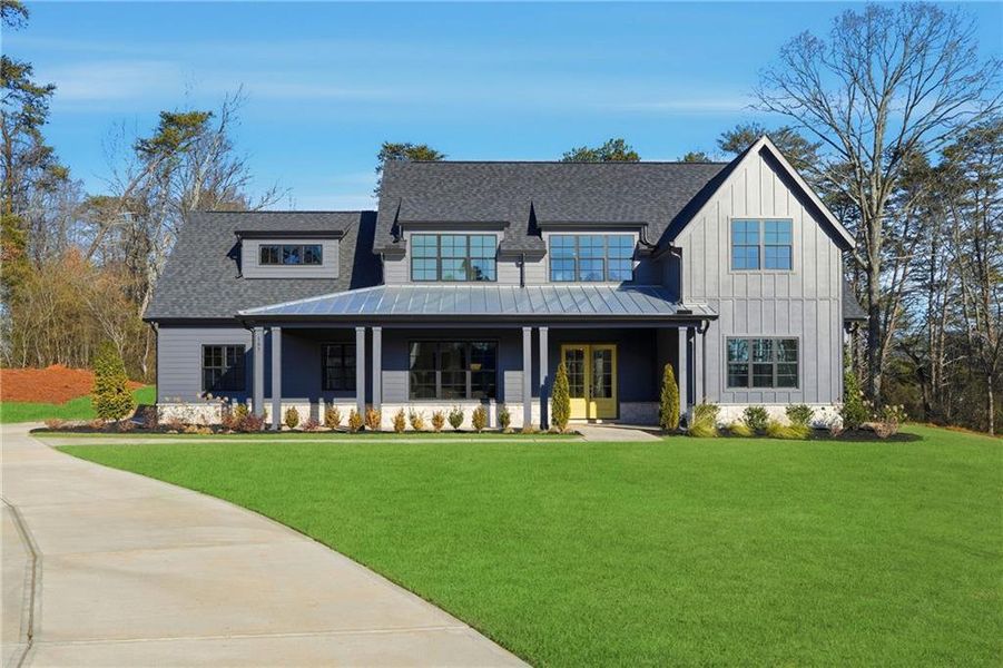 Front exterior of a new home in , Rydal, GA, highlighting curb appeal (Image 31).