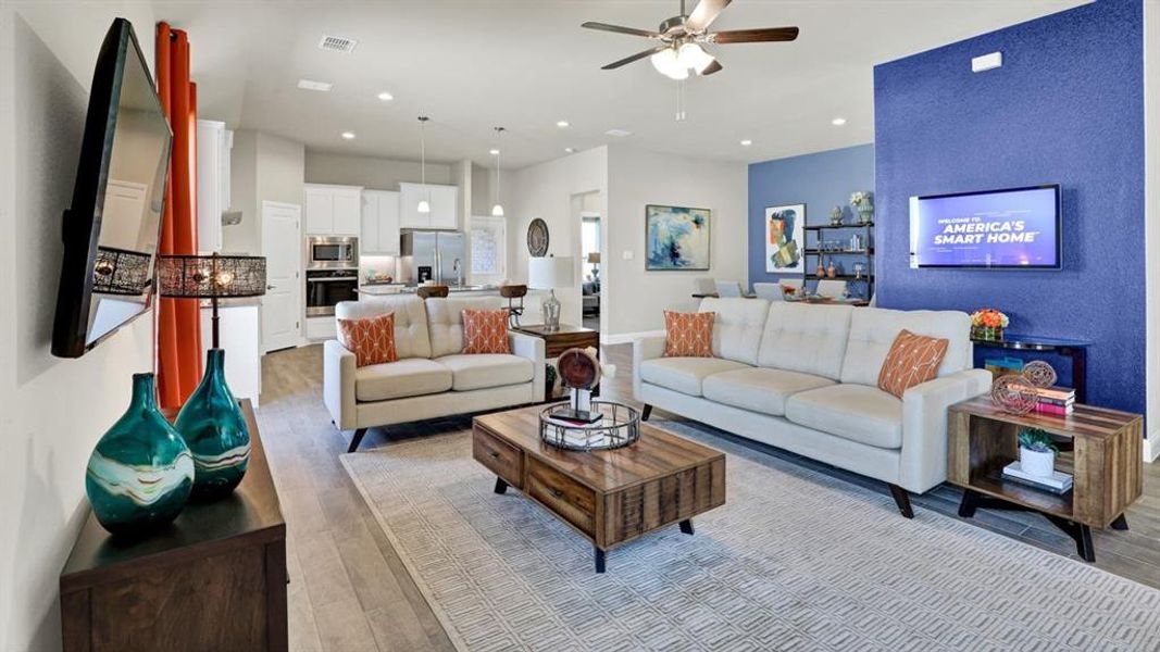 Furnished interior view inside a new home in Lakeview Pointe, Grand Prairie (Image 12).