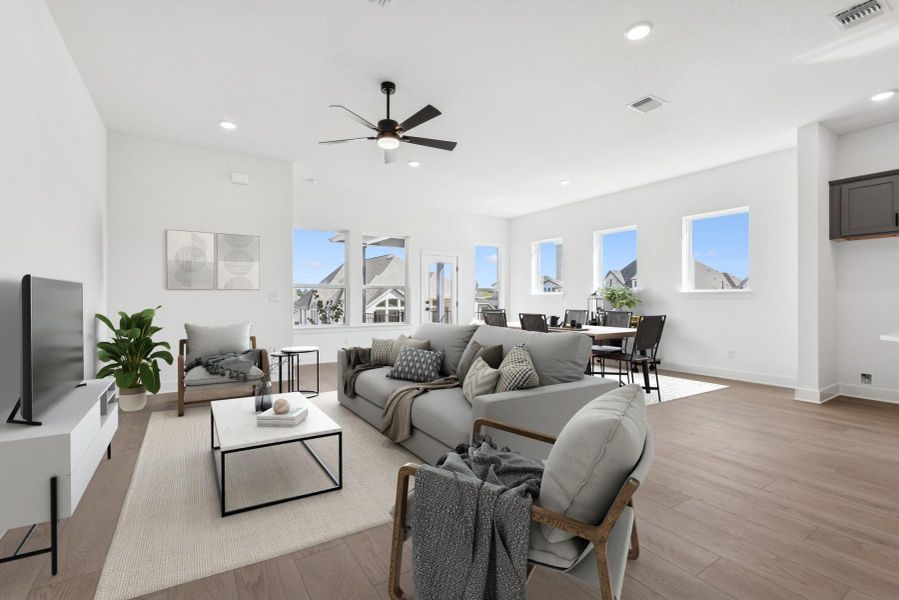 Family Room - Dining (Staged) Family Room - Dining (Staged)