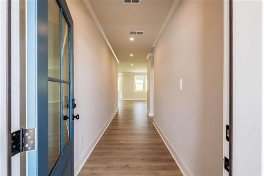 Spacious, unfurnished interior of a new home in The Paddocks at Doc Hughes, Buford (Image 16). Spacious, unfurnished interior of a new home in The Paddocks at Doc Hughes, Buford (Image 16).