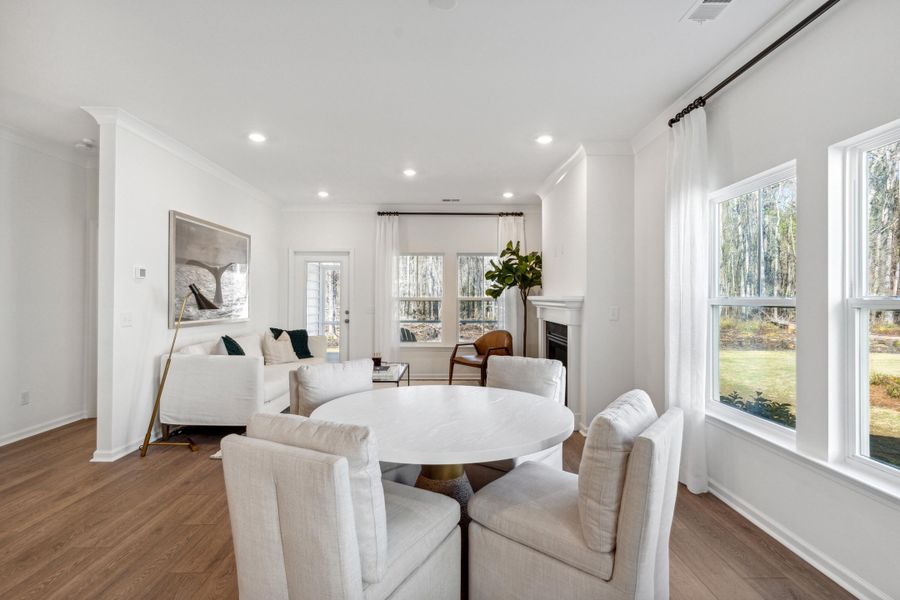 Furnished interior view inside a new home in Horizons at Summers Corner | 55+, Summerville (Image 15).