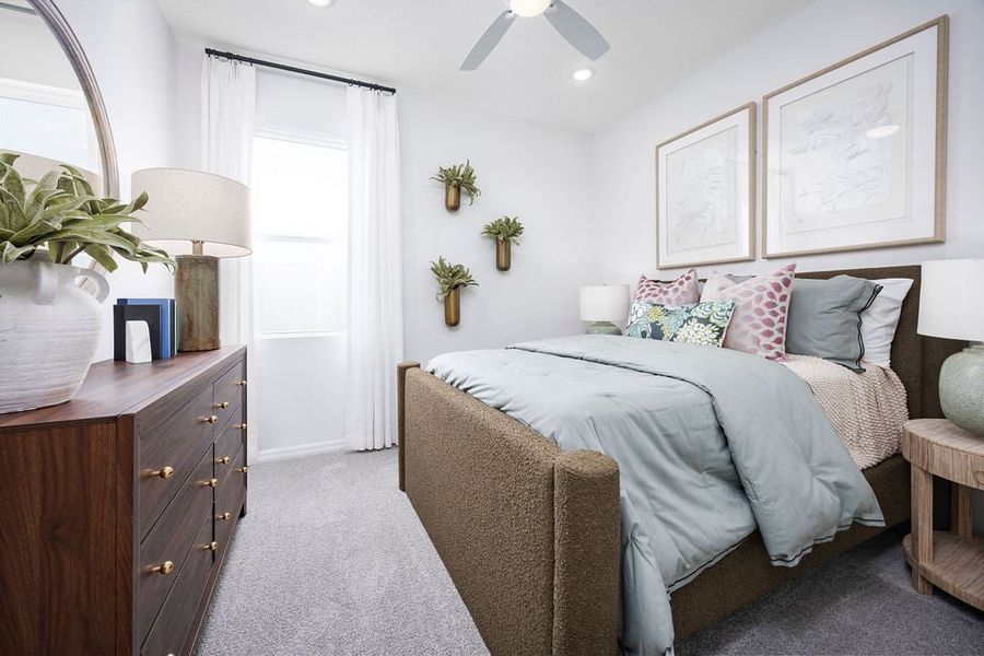 Representative furnished interior of a home built from the Luna by Risewell Homes in Watermark, Cocoa (Image 11).