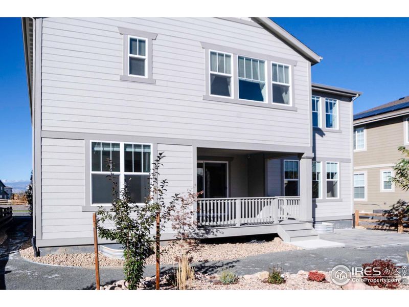 Exterior details and patio area of a home in Morgan Hill: The Grand Collection, Erie (Image 23). Exterior details and patio area of a home in Morgan Hill: The Grand Collection, Erie (Image 23).