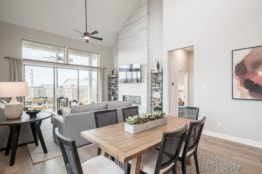 Representative furnished interior of a home built from the Longspur by Tri Pointe Homes in The Arbor At Pecan Ridge, Fulshear (Image 9). Representative furnished interior of a home built from the Longspur by Tri Pointe Homes in The Arbor At Pecan Ridge, Fulshear (Image 9).