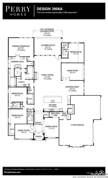 2D floor plan layout of this home in Megan's Landing 1/2 Acre, Castroville, TX (Image 2). 2D floor plan layout of this home in Megan's Landing 1/2 Acre, Castroville, TX (Image 2).