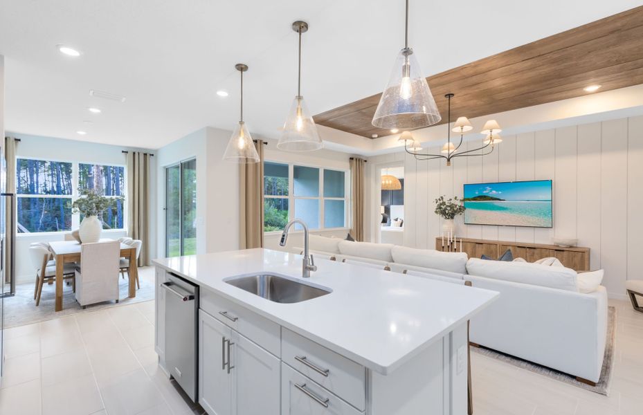 Representative furnished interior of a home built from the Symphony by Pulte Homes in EverBe, Orlando (Image 8).