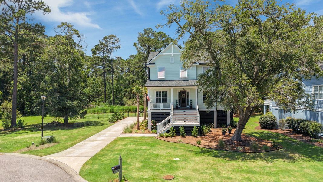 Front exterior of a new home in , Johns Island, SC, highlighting curb appeal (Image 27). Front exterior of a new home in , Johns Island, SC, highlighting curb appeal (Image 27).
