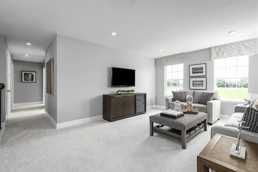 Representative furnished interior of a home built from the Lynn Haven by Ryan Homes in Copperleaf, Ocala (Image 13).