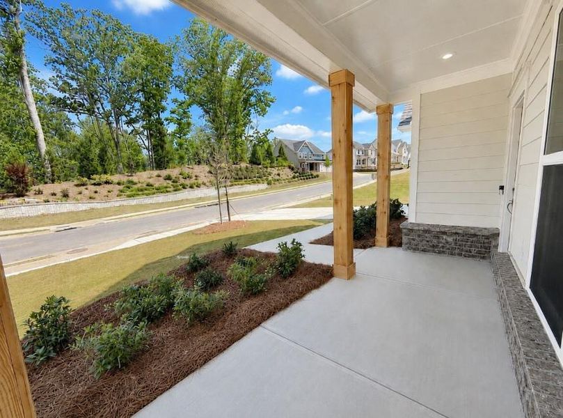 Exterior details and patio area of a home in Berkeley Mill, Cumming (Image 2). Exterior details and patio area of a home in Berkeley Mill, Cumming (Image 2).