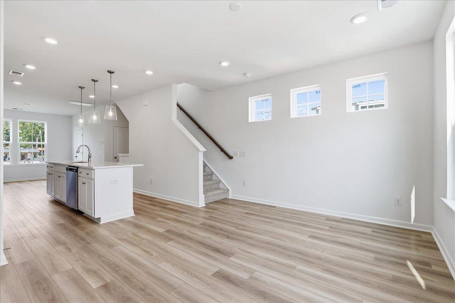 Spacious, unfurnished interior of a new home in Clear Springs Townhomes, North Charleston (Image 19). Spacious, unfurnished interior of a new home in Clear Springs Townhomes, North Charleston (Image 19).