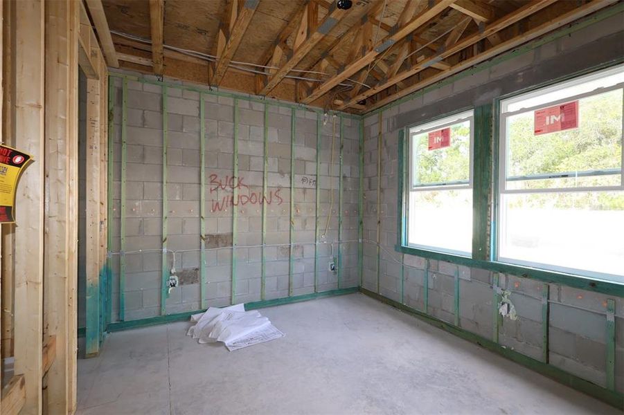 In-progress construction of a new home in Hawk's Overlook, Oviedo, FL (Image 5).