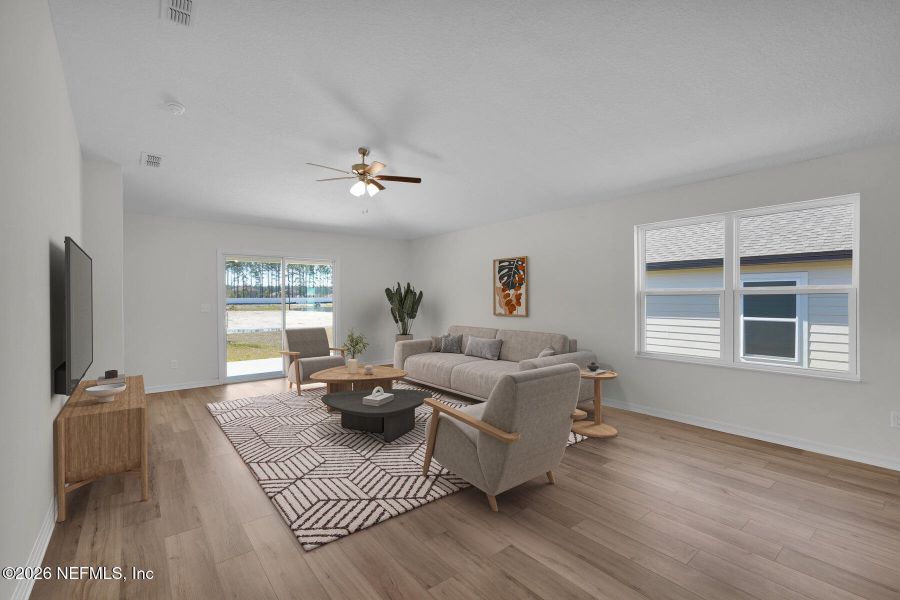 Furnished interior view inside a new home in Whisper Ridge, Hilliard (Image 6).