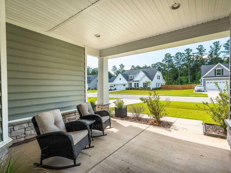 Exterior details and patio area of a home in , Huger (Image 4).