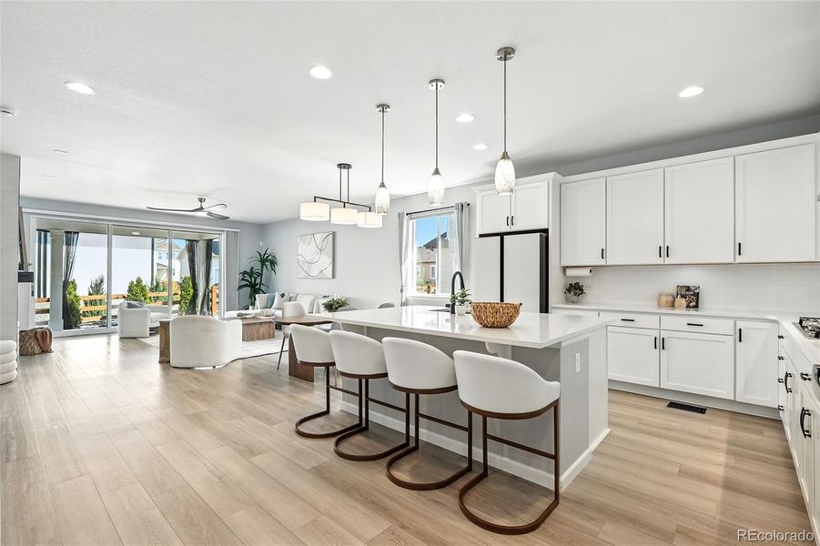 Furnished interior view inside a new home in Creekside Village, Thornton (Image 38).
