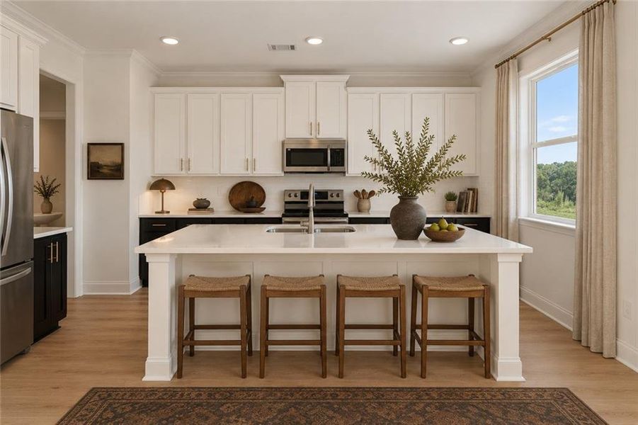 Furnished interior view inside a new home in Clark Farms, Flowery Branch (Image 11).