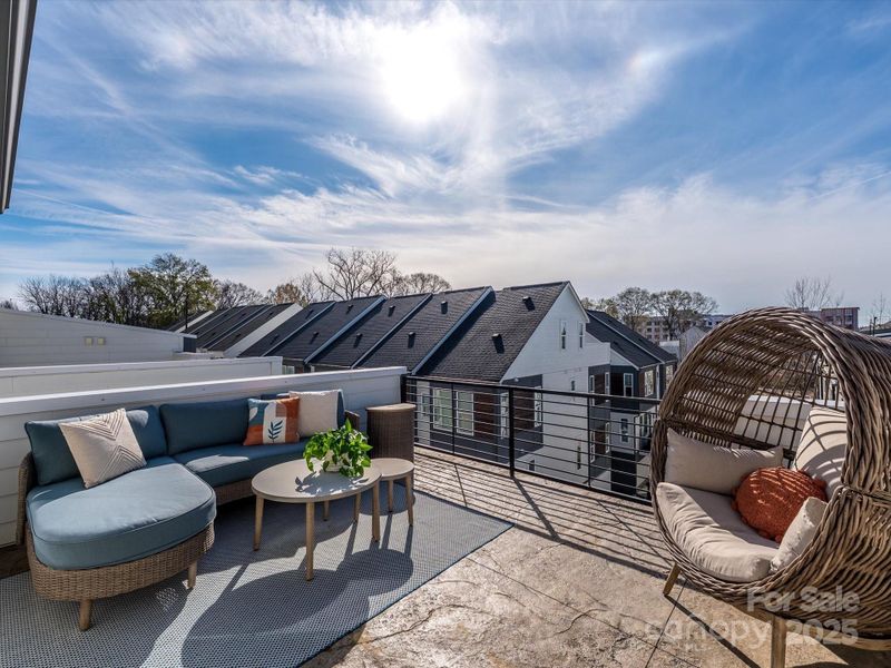 I mention this rooftop terrace.  Hence the name LOSO Terraces.  NC has the best weather!