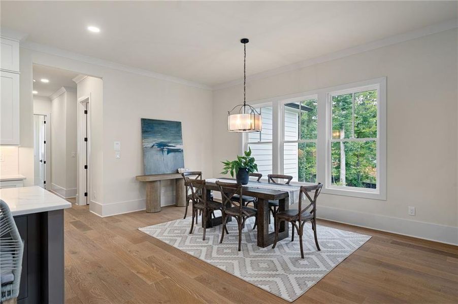 Furnished interior view inside a new home in , Atlanta (Image 14).
