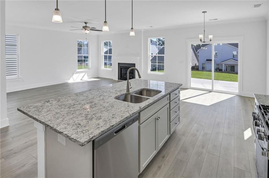 Furnished interior view inside a new home in Villas at Dawsonville, Dawsonville (Image 14).