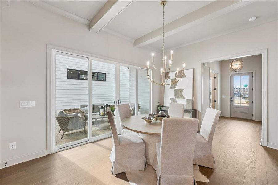 Furnished interior view inside a new home in Promenade at Sawnee Village, Cumming (Image 10).