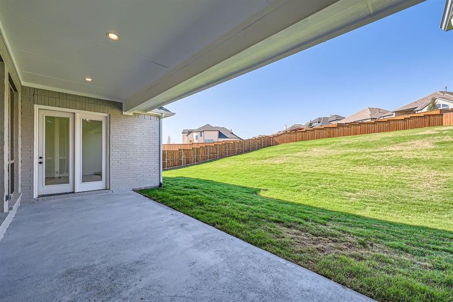 View of yard featuring a patio