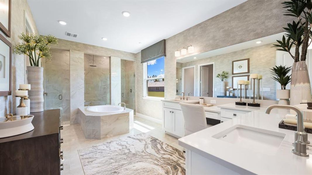 Furnished interior view inside a new home in Hammock at Two Rivers, Zephyrhills (Image 14).