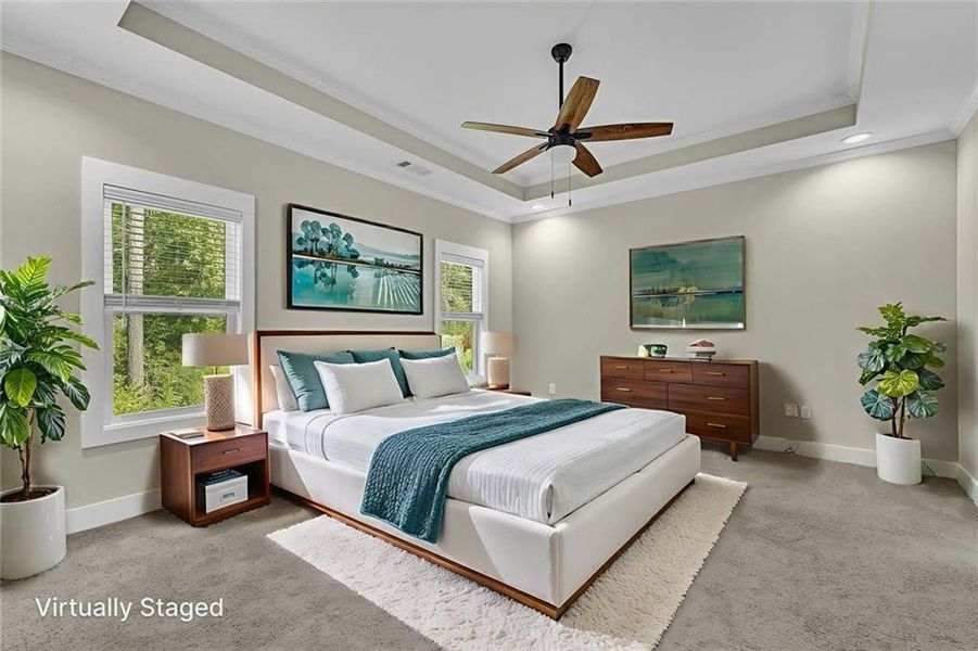 Furnished interior view inside a new home in , Macon (Image 10).