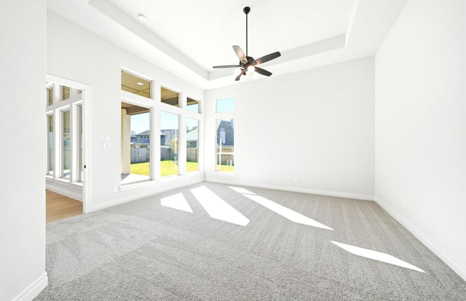 Spacious, unfurnished interior of a new home in Artavia 70′, Conroe (Image 52).