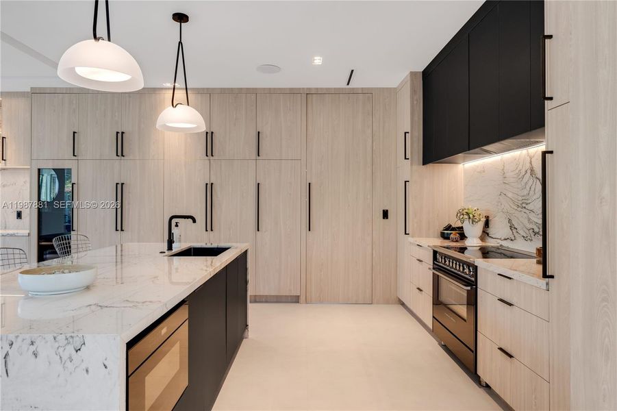 Furnished interior view inside a new home in , Miami (Image 70).