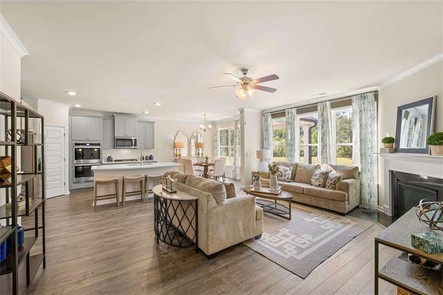 Furnished interior view inside a new home in Wildwood, Covington (Image 45). Furnished interior view inside a new home in Wildwood, Covington (Image 45).