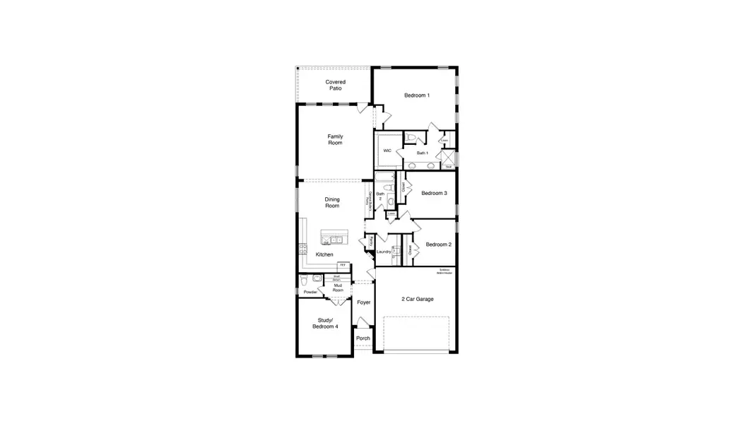 2D floor plan layout for the Live Oak by D.R. Horton in Northwest Passage, Midland, TX (Image 3). 2D floor plan layout for the Live Oak by D.R. Horton in Northwest Passage, Midland, TX (Image 3).