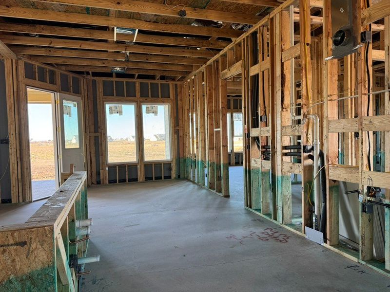 In-progress construction of a new home in Rocky Top, Krum, TX (Image 11).
