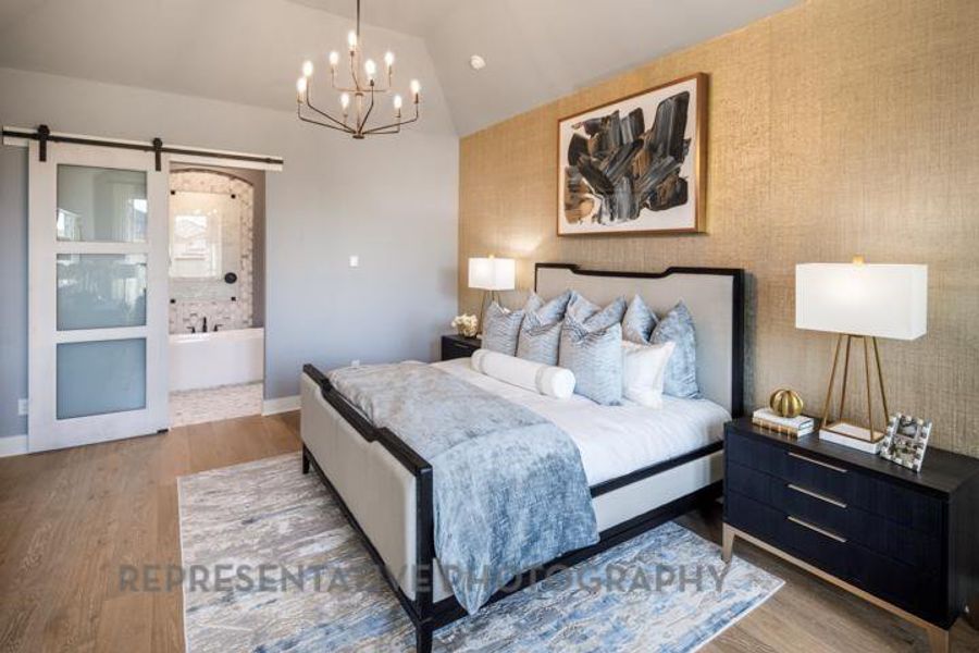 Furnished interior view inside a new home in Sandbrock Ranch: 60ft. lots, Aubrey (Image 15).