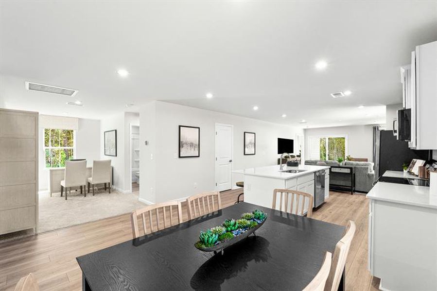 Representative furnished interior of a home built from the Fairview by Ryan Homes in Oakwood Trace, Fairburn (Image 14).