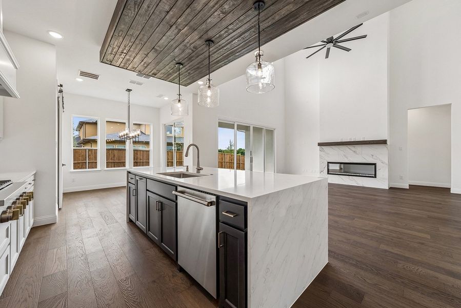 Representative furnished interior of a home built from the Diana by Landon Homes in Lexington Frisco, Frisco (Image 54).