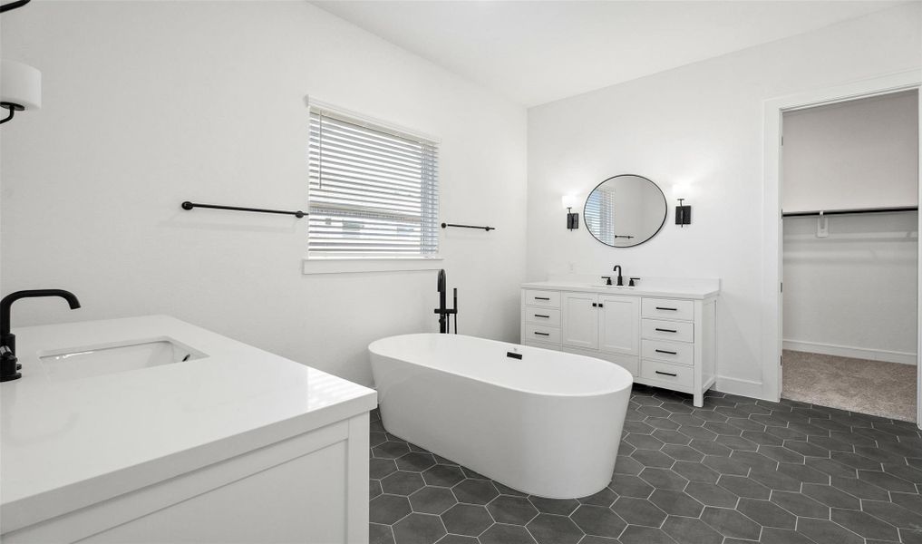 Luxurious primary bath (*Photo not of actual home and used for illustration purposes only.) Luxurious primary bath (*Photo not of actual home and used for illustration purposes only.)