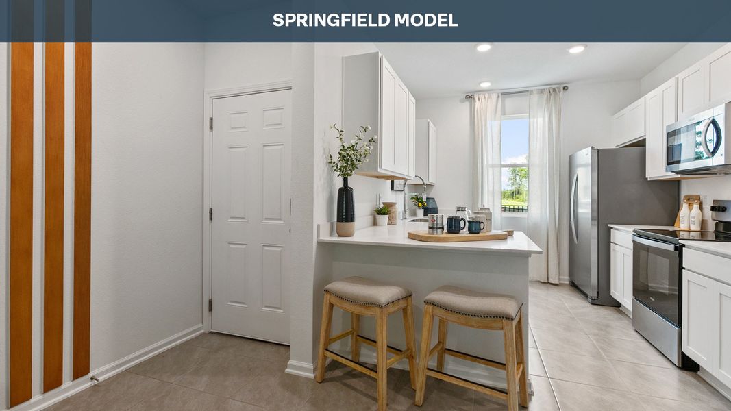 Furnished interior view inside a new home in Cordera Townhomes, St. Augustine (Image 15).