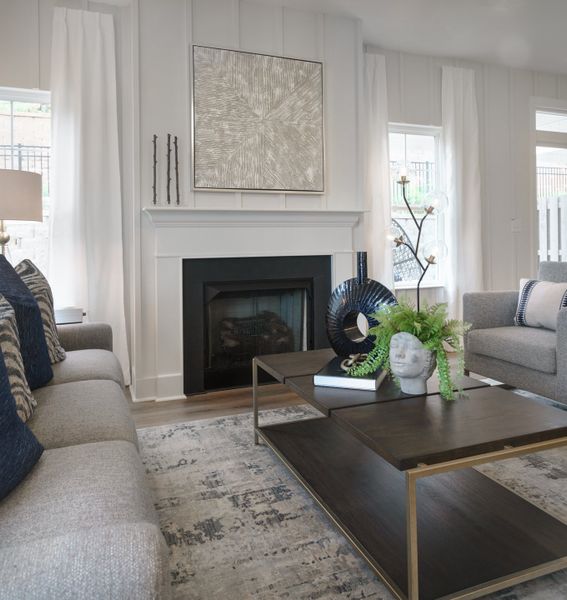Representative furnished interior of a home built from the The Kensington A by Cothran Homes in Reidville Town Center, Reidville (Image 29).