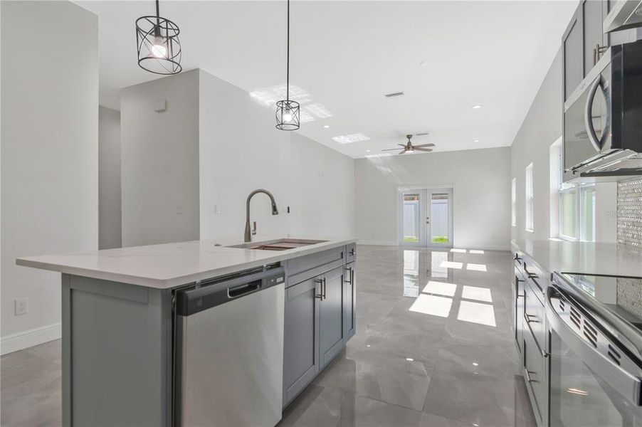 Furnished interior view inside a new home in , Tampa (Image 10).