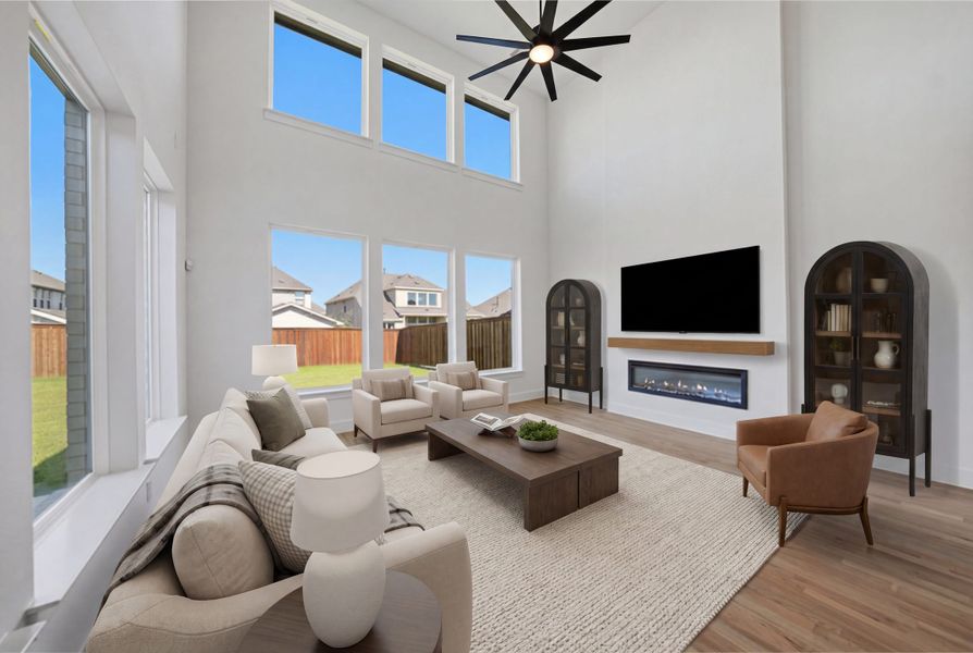 Furnished interior view inside a new home in Inspiration - Paradise Village, Lucas (Image 15). Furnished interior view inside a new home in Inspiration - Paradise Village, Lucas (Image 15).