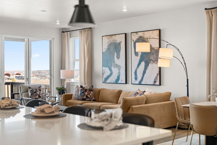 Furnished interior view inside a new home in Trumark Homes at Tanterra, Parker (Image 13).