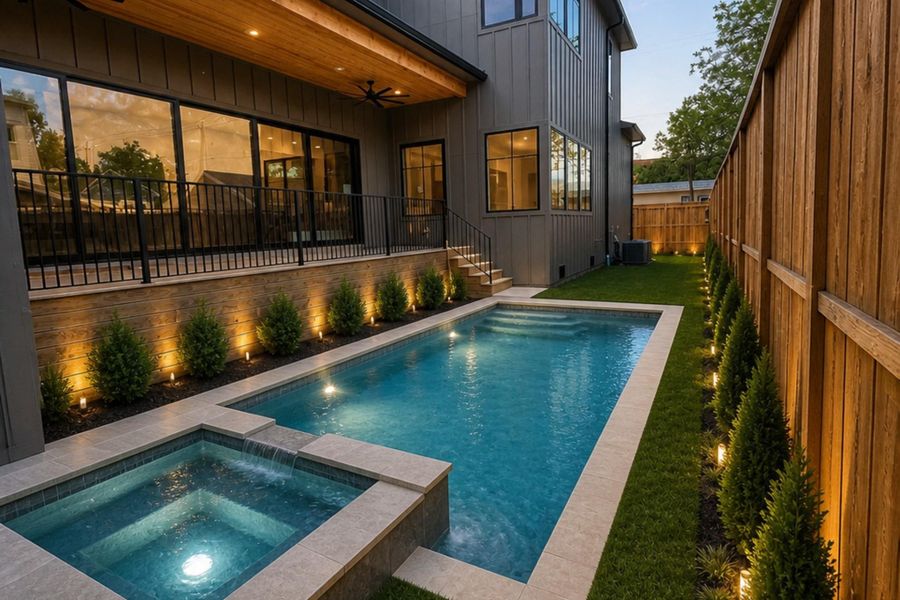 Professional rendering for pool possibility.