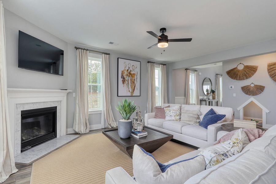 Furnished interior view inside a new home in , Summerville (Image 20).