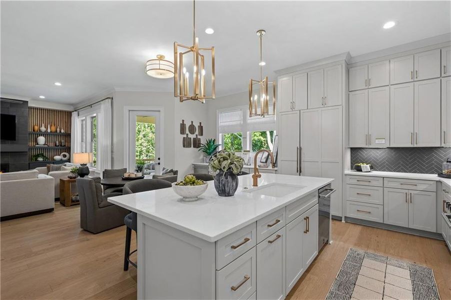 Furnished interior view inside a new home in Laurel View, Suwanee (Image 16).