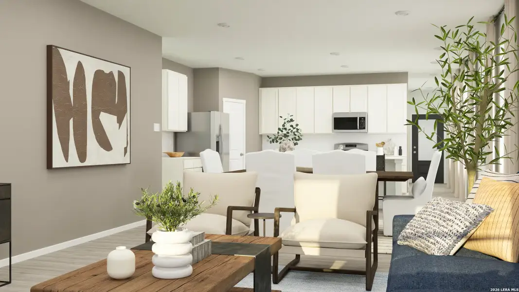 Furnished interior view inside a new home in Navarro Ranch, Seguin (Image 35).