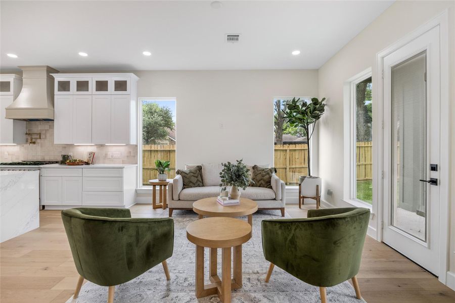 Furnished interior view inside a new home in , Houston (Image 29).